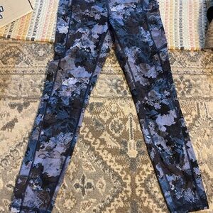 lululemon athletica Blue Patterned Leggings